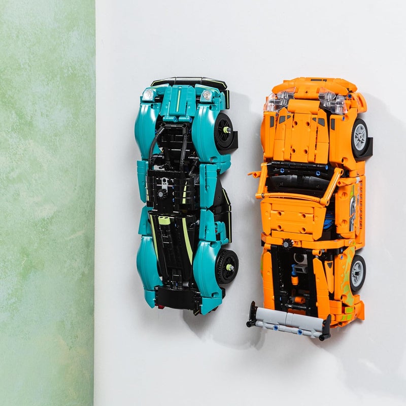 Brickify Wall Mount Compatible with Lego Technic Cars | Wall Mount Hook for Lego 42161 42151 42138 42153 42123 (2) - Image 1